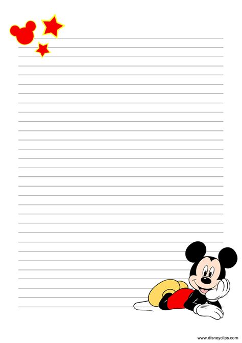 Free Printable Mickey Mouse Stationery Printable Word Searches