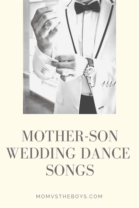 You should choose a track that's sweet, but not overly sentimental. The Best Mother Son Dance Songs for Weddings - Mom vs the Boys