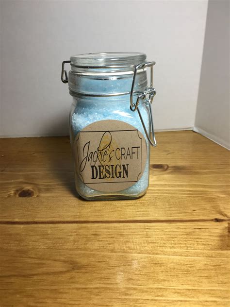 Bath Salts In A Jar By Jackiescraftdesign On Etsy Glass Jars With