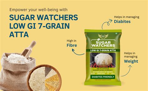 Sugar Watchers Low Gi 7 Grain Atta Diabetic Friendly For Weight