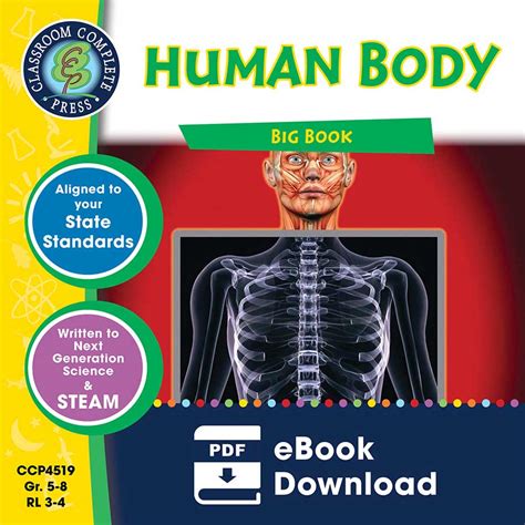 human body big book grades 5 to 8 ebook lesson plan classroom complete press