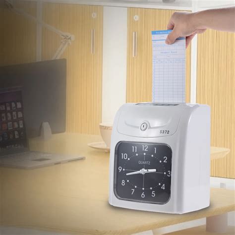 Electronic Employee Time Clock Recorder Attendance Time Card Machine