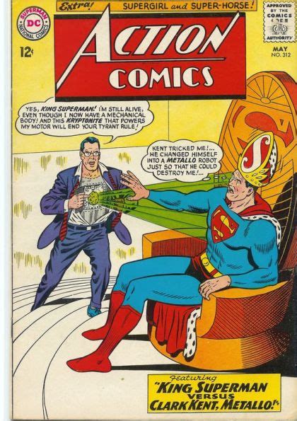 Action Comics Vol 1 312 King Superman Vs Clark Kent Metallo The
