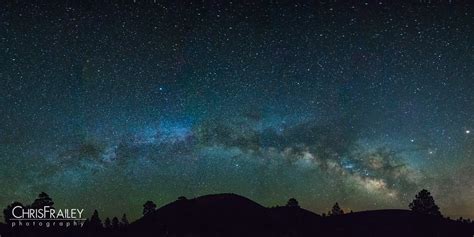Milky Way Over Sunset Crater Arizona Photographer Chris Frailey