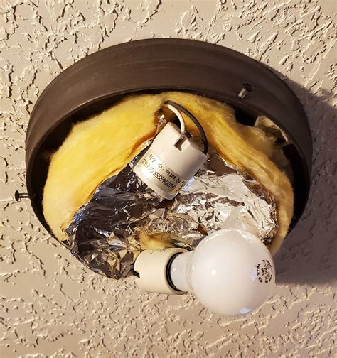 Electrical Should There Be Insulation Inside A Light Fixture Itectec