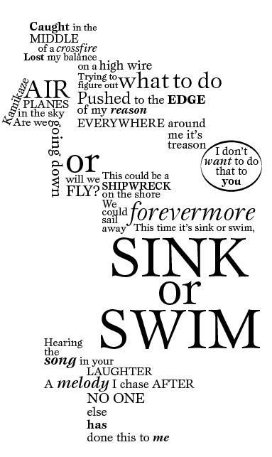 Statistics for sink or swim. Sink or Swim by Tyrone Wells | Sink or swim, Tyrone wells, Words