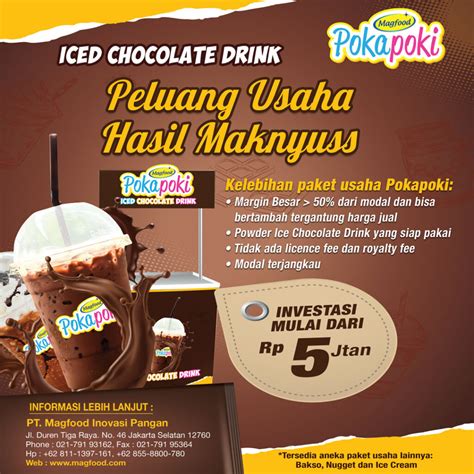 Magfood Poka Poki Iced Chocolate Drink Business Pack Magfood
