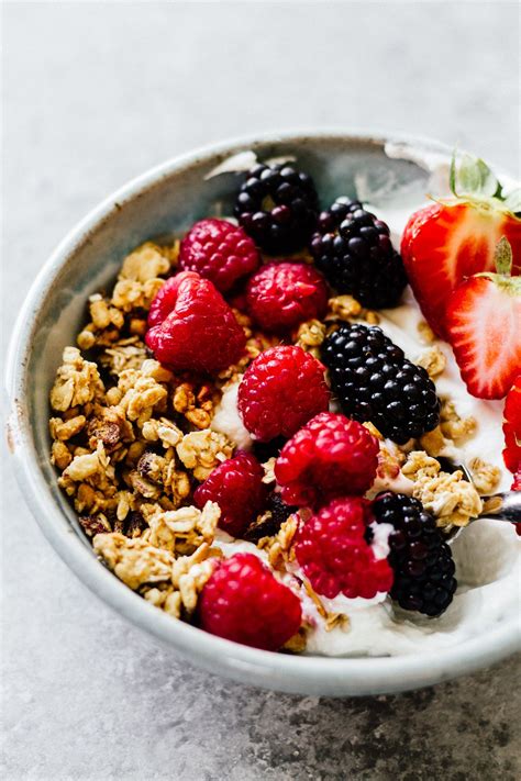 Granola And Yogurt Bowls 4 Ways Recipe Yogurt Breakfast Bowl
