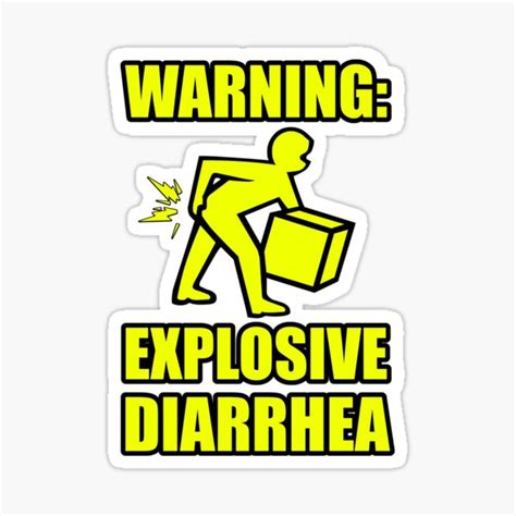 Explosive Diarrhea Sticker By Derpfudge Redbubble