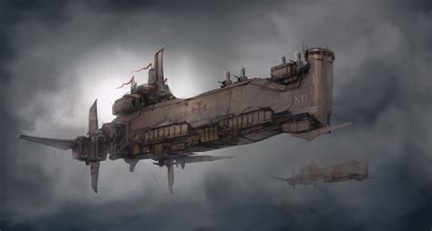 Crusade Battleship By Progv On Deviantart Steampunk Ship Concept