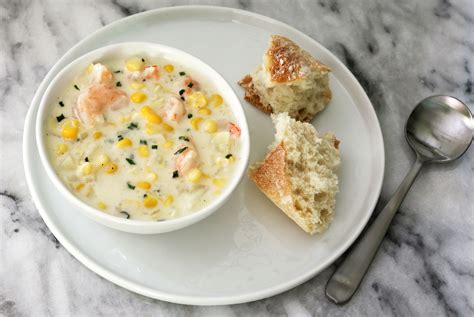 This Corn And Seafood Chowder Is A Hearty Creamy Mixture Of Scallops