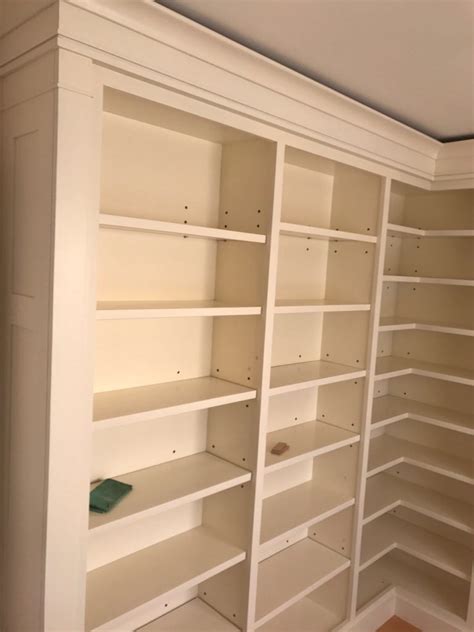 I'm planing on using live edge boards for the sides of a floor to ceiling bookcase, and i would prefer not too use a header board (for lack of better term) or any sort of trim around the top or bottom. How To Build A Floor To Ceiling Bookcase - House Elements ...