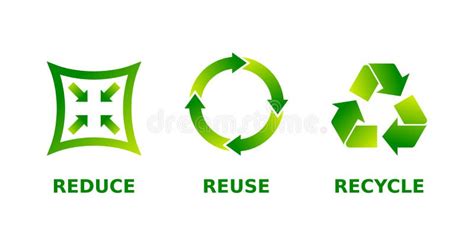 Reduce Reuse Recycle Biodegradable Compostable Recyclable Icon
