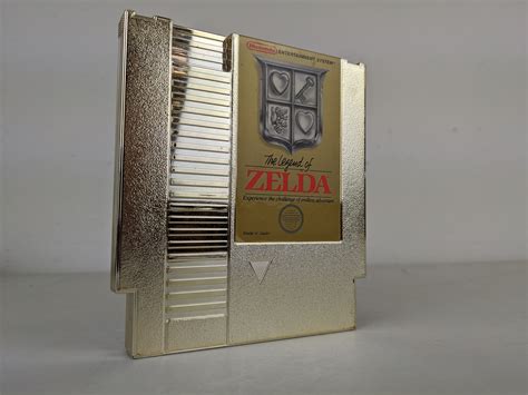 Legend Of Zelda Gold Authentisches Nintendo Nes Spiel Etsyde