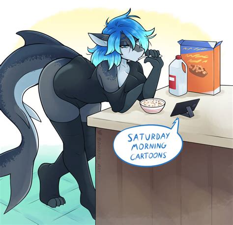 Rule 34 Anthro Blue Hair Cereal Tail Two Tone Hair 5987694