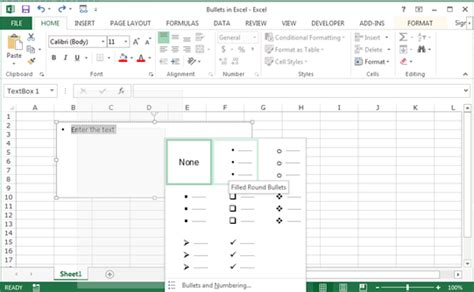 Insert Bullets In Excel Worksheet Microsoft Excel Tips From Excel Tip