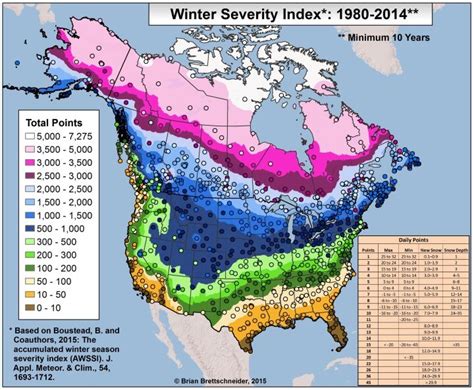 Where Are Winters The Worst The Winter Severity Index Has The Answer Brilliant Maps