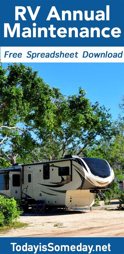 Annual Rv Maintenance Made Easy With A Free Download — Today Is Someday