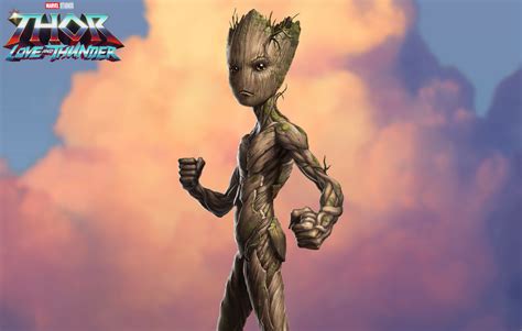 1650x1050 Groot Thor Love And Thunder Hd 1650x1050 Resolution Wallpaper