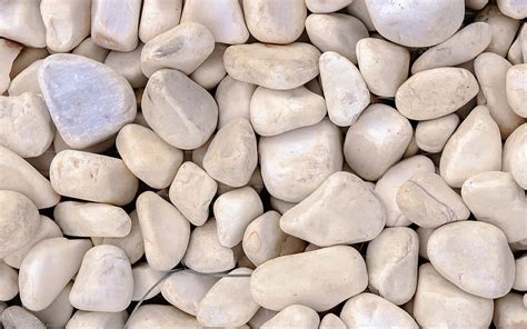 White Pebbles Macro White Gravel White Stone Texture Pebbles