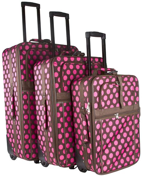 World Traveler Designer Print Collection 3 Piece Expandable Luggage Set