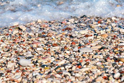 Color Pebbles Under Sea Water Stock Photo Image Of Pebble River