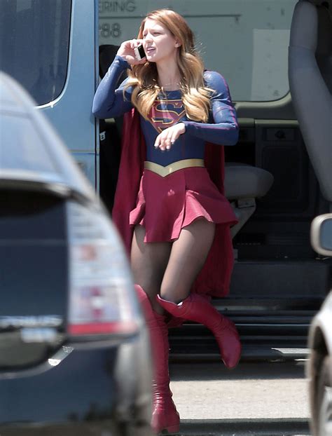 Melissa Benoist Supergirl Cbs Episode 3 Behind The Scenes 03