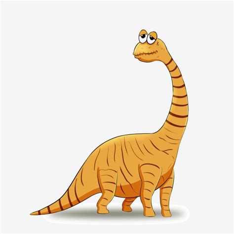Gambar Ilustrasi Hewan Dinosaurus Kuning Dinosaurus Lucu Ilustrasi