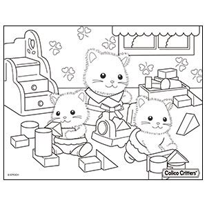 There are many different families and every year there are more. Coloring | Calico Critters