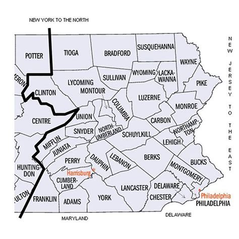 28 Map Of Eastern Pennsylvania Maps Online For You