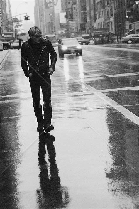 Hot Man Walking In The Rain In New York City Rob Lang Images