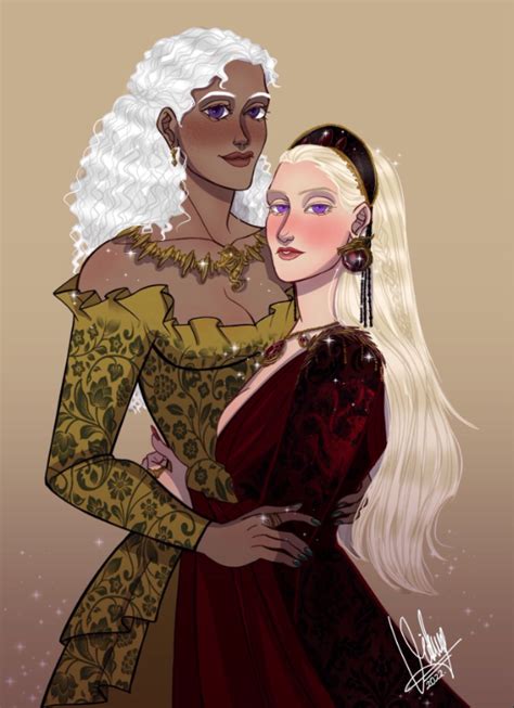 Rhaenyra Targaryen And Laena Velaryon By Veronica R Imaginarywesteros