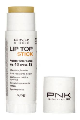 Pink Cheeks Protetor Solar Labial Lip Top Incolor Fps Mercadolivre