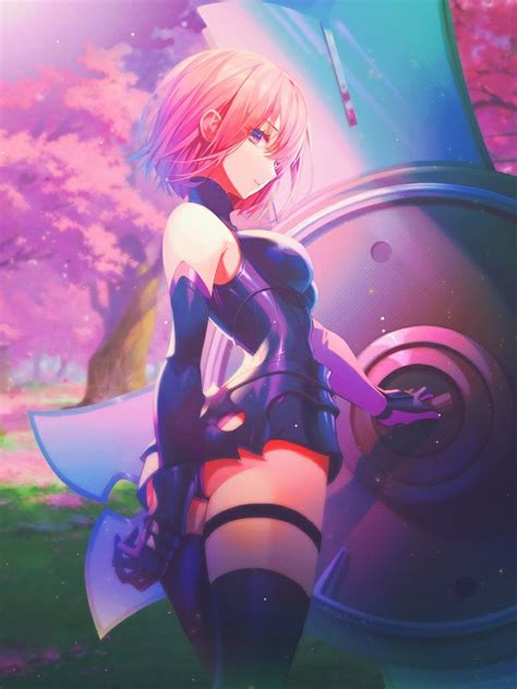 Mashu Kyrielight Fate Grand Oder Character Artwork In Anime Warrior Fate Anime