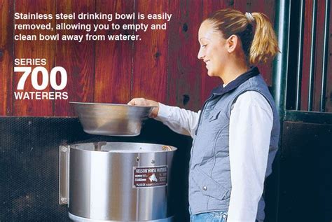 Nelson Mfg Automatic Horse Waterers Series 700 Stainless Steel