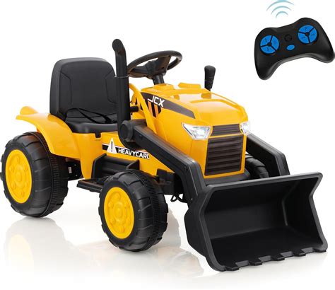 Gymax Kids Electric Ride On Excavator 12v Battery Powered Toy Car With
