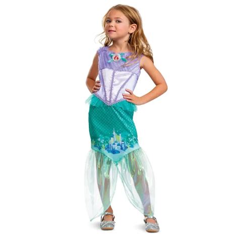 Disney Princess The Little Mermaid Ariel Dress Deluxe Costume Girl