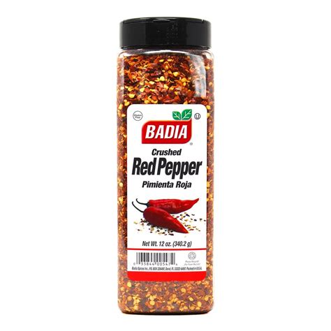 Pepper Red Crushed 12 Oz Badia Spices