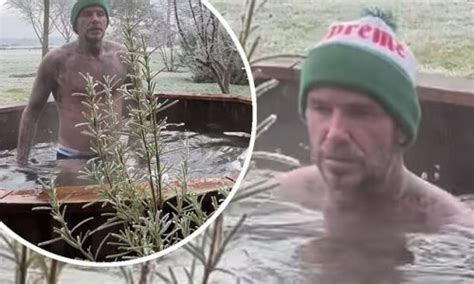 Still Thawing Out Two Days Later David Beckham Pokes Fun At Himself