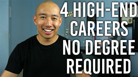 4 High End Careers No Degree Required Life Skills Class Career