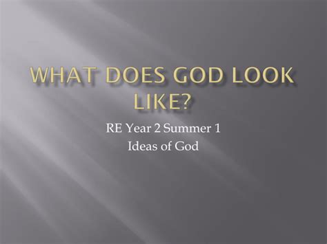 What Does God Look Like By Ludlowlearner Teaching