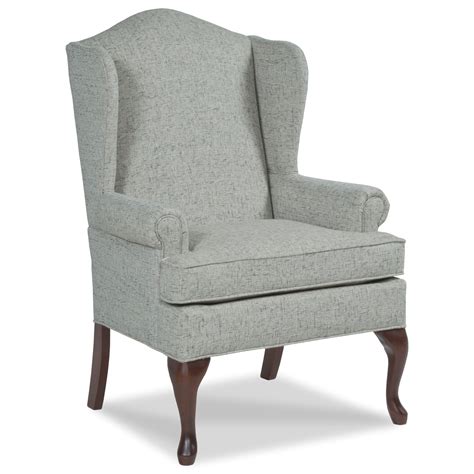 Fairfield Chairs Wing Chair With Cabriole Front Legs Malouf Furniture