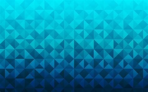 Blue Geometry Triangle Pattern Artistic Wallpaper Coolwallpapersme