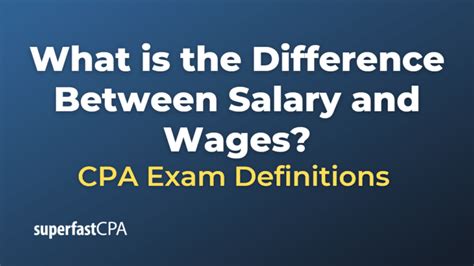 What Is The Difference Between Salary And Wages