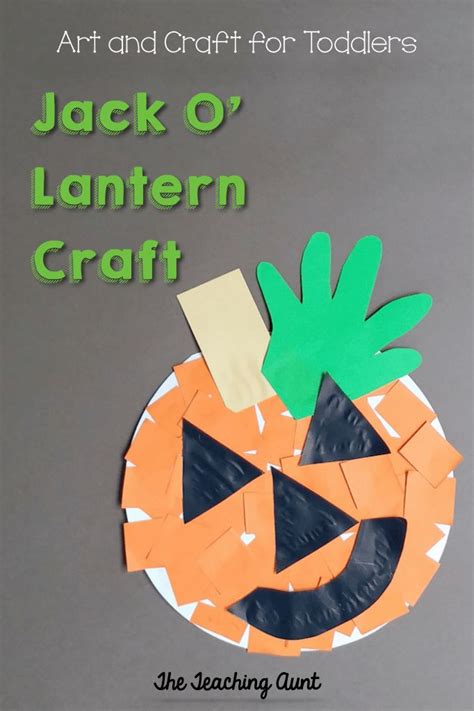 Jack O Lantern Craft For Toddlers The Teaching Aunt Jack O Lantern
