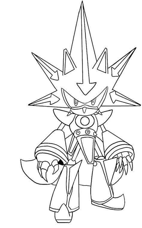 Excalibur Sonic Coloring Coloring Pages