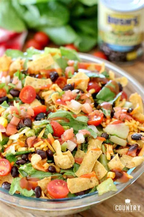 Vegetarian Taco Salad The Country Cook