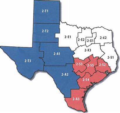 Districts Texas District Blank Map Lions Below