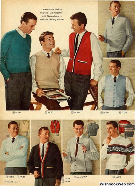 1958 Sears Christmas Book Christmas Outfit Men Vintage Mens Fashion