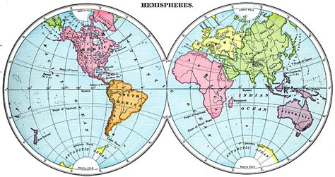 Labeled Map Of The Western Hemisphere World Map